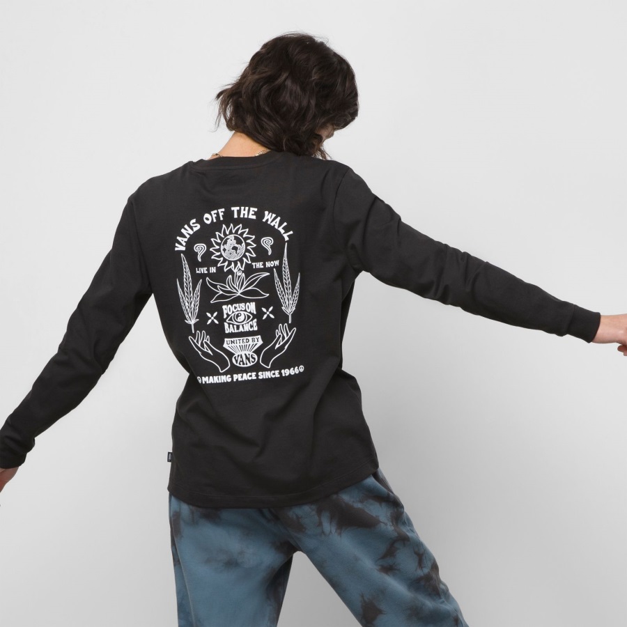 Vans Calmed T-shirt Manches Longues Bff Noir
