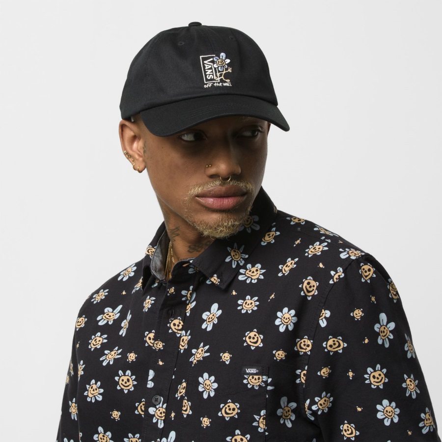 Vans Camburn Incurvé Bill Jockey Chapeau Noir