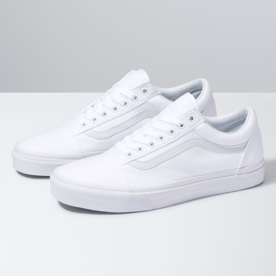 Vans Toile Old Skool Vrai Blanc