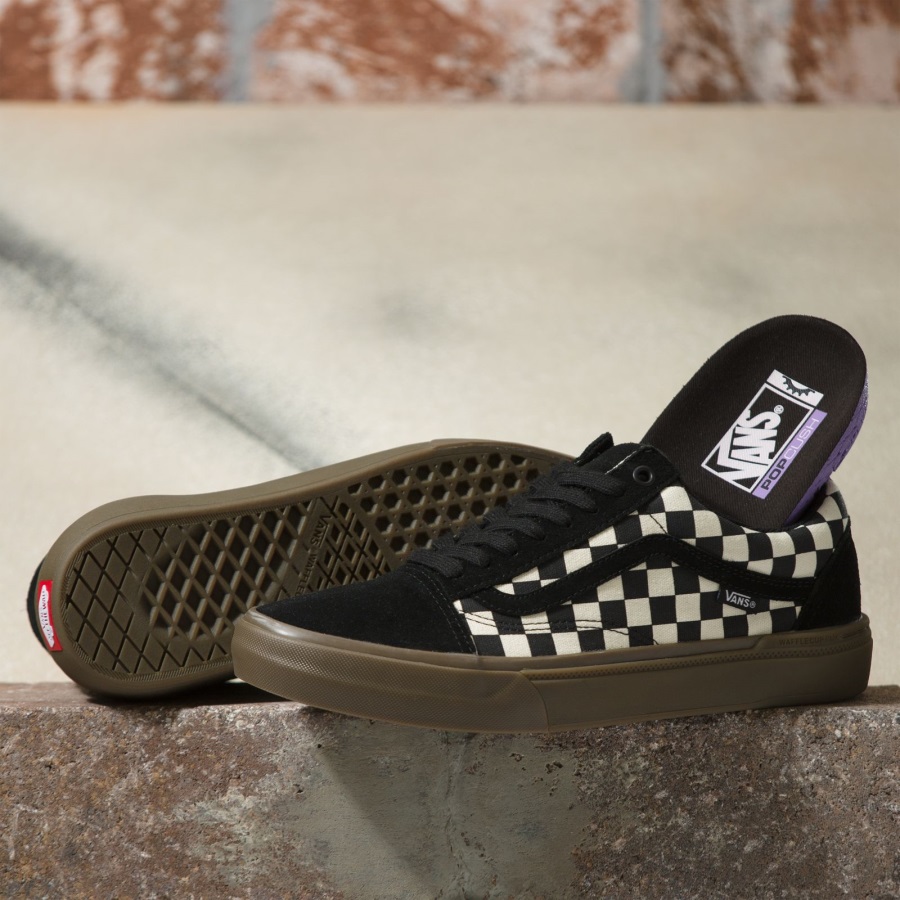 Vans Damier Bmx Old Skool Noir-dark Gum