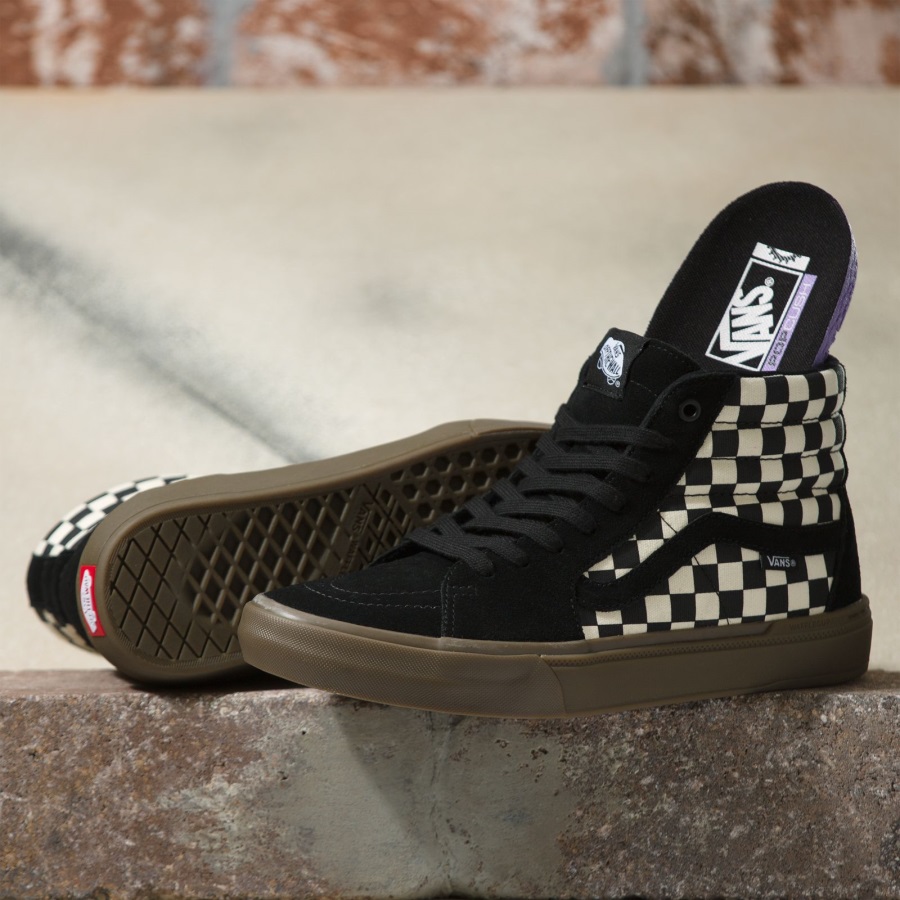 Vans Checkerboard Bmx Sk8-hi Noir-dark Gum