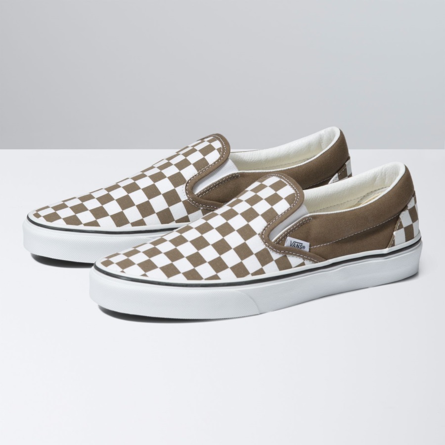 Vans Damier Classique Slip-on Noyer Large