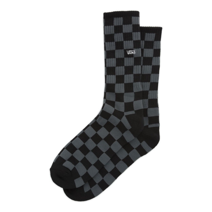 Vans Checkerboard Crew Sock Taille 9.5-13 Noir-anthracite