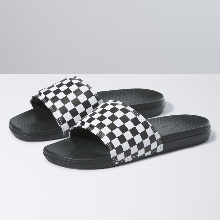 Vans Checkerboard La Costa Slide-on True Blanc-noir