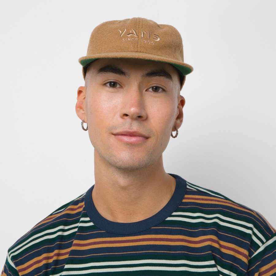 Vans Clark Vintage Chapeau Non Structuré Brun Os