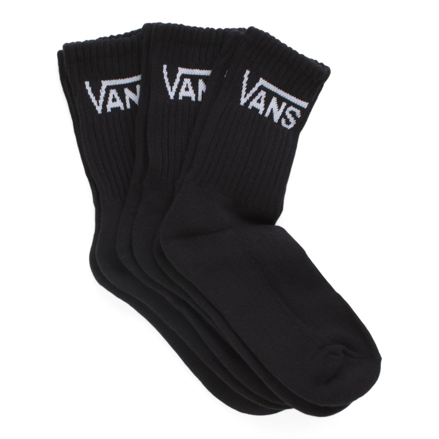 Vans Classic Crew Sock 3pk Taille 6.5-10 Noir-violet Ciel
