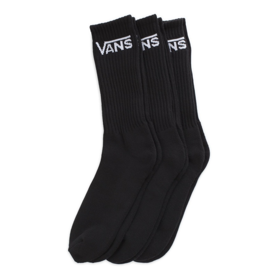 Vans Classic Crew Chaussettes Lot De 3 Taille 6.5-9 Noir