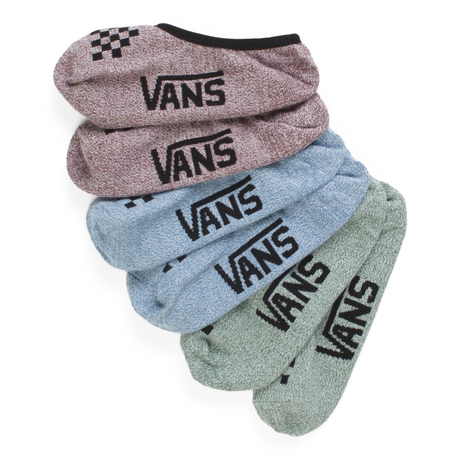 Vans Classic Marled Canoodle Sock 3 Pack Taille 6.5-10 Vert Canard