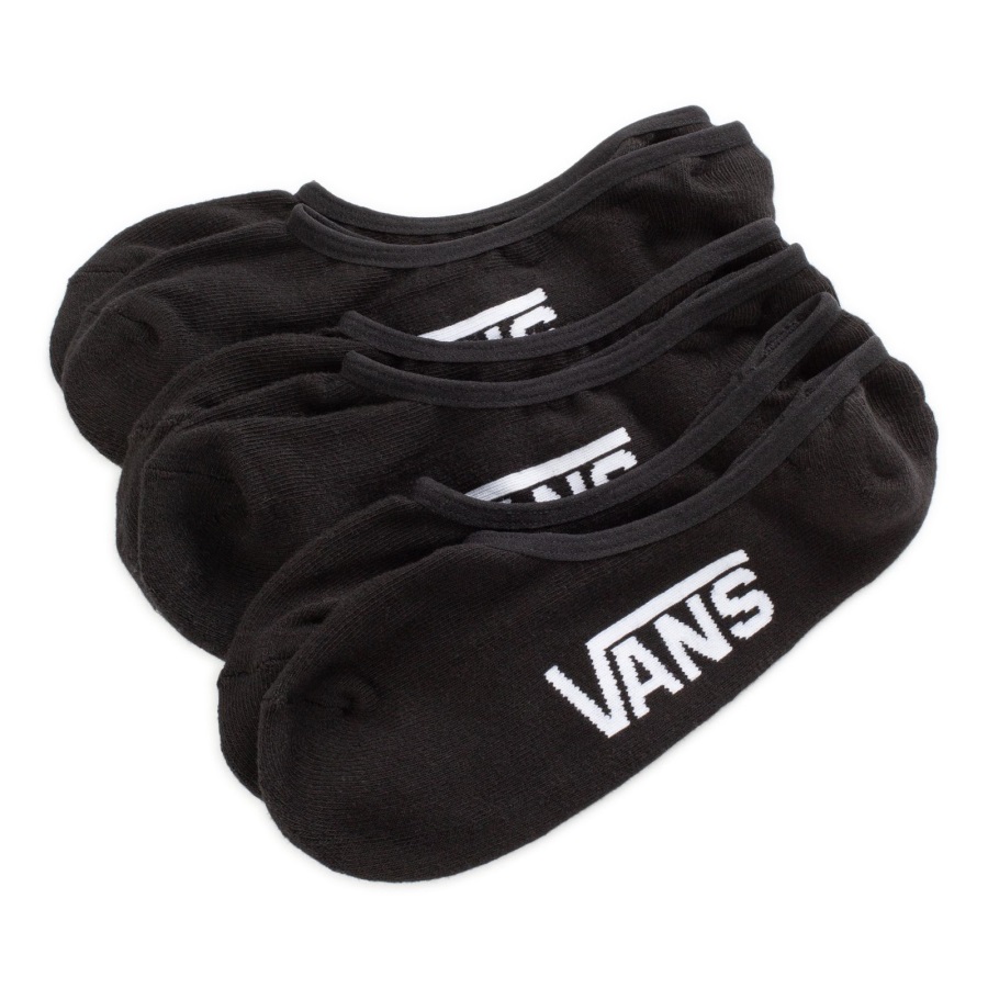 Vans Classic Super No Show Chaussettes Lot De 3 Taille 6.5-9 Noir