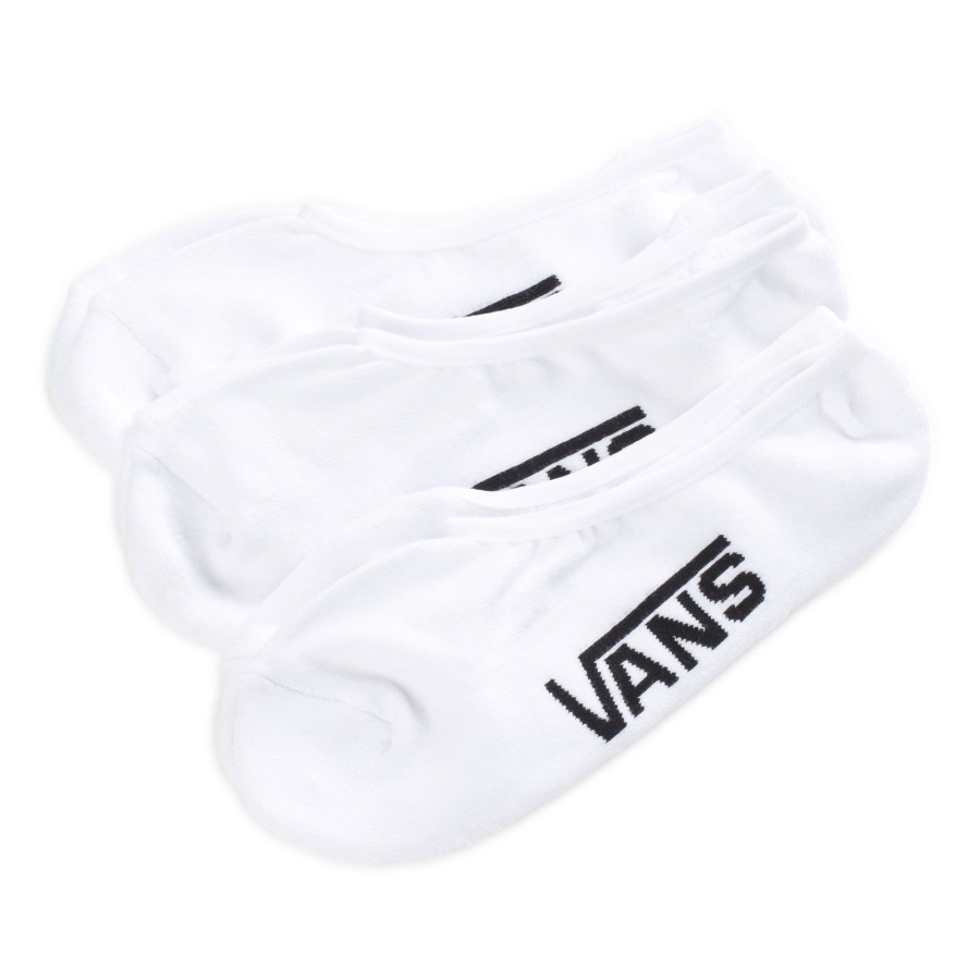 Vans Classic Super No Show Chaussettes 3 Pack Taille 6.5-9 Blanc