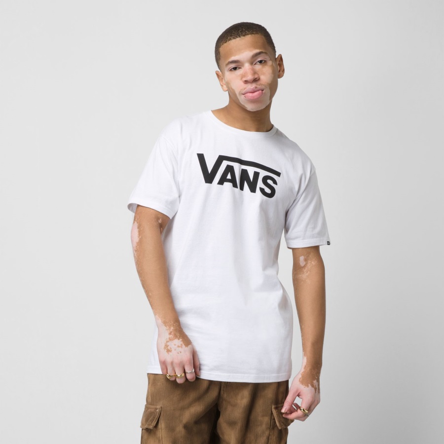 T-shirt Vans Classic Blanc-noir