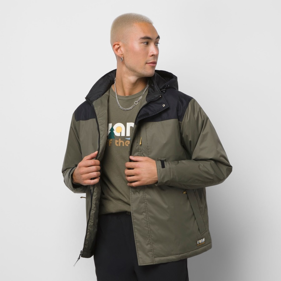 Veste Vans Coast Mte-1 Feuille De Raisin-noir