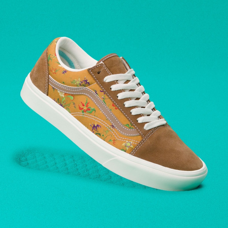 Vans Comfycush Old Skool Fatal Floral Marron Doré