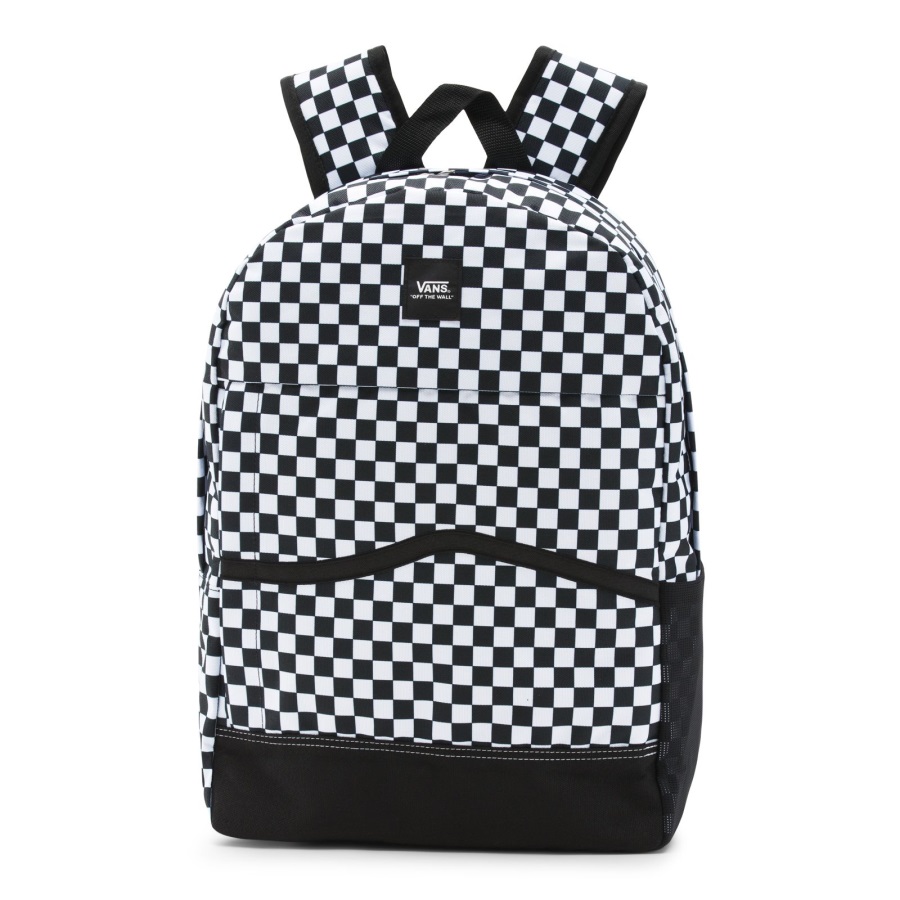 Vans Construct Skool Sac à Dos Carreaux Noir-blanc Homme