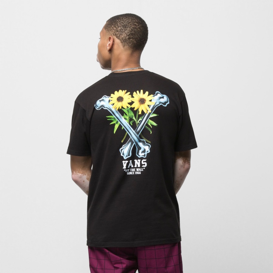 T-shirt Vans Crossbones Noir