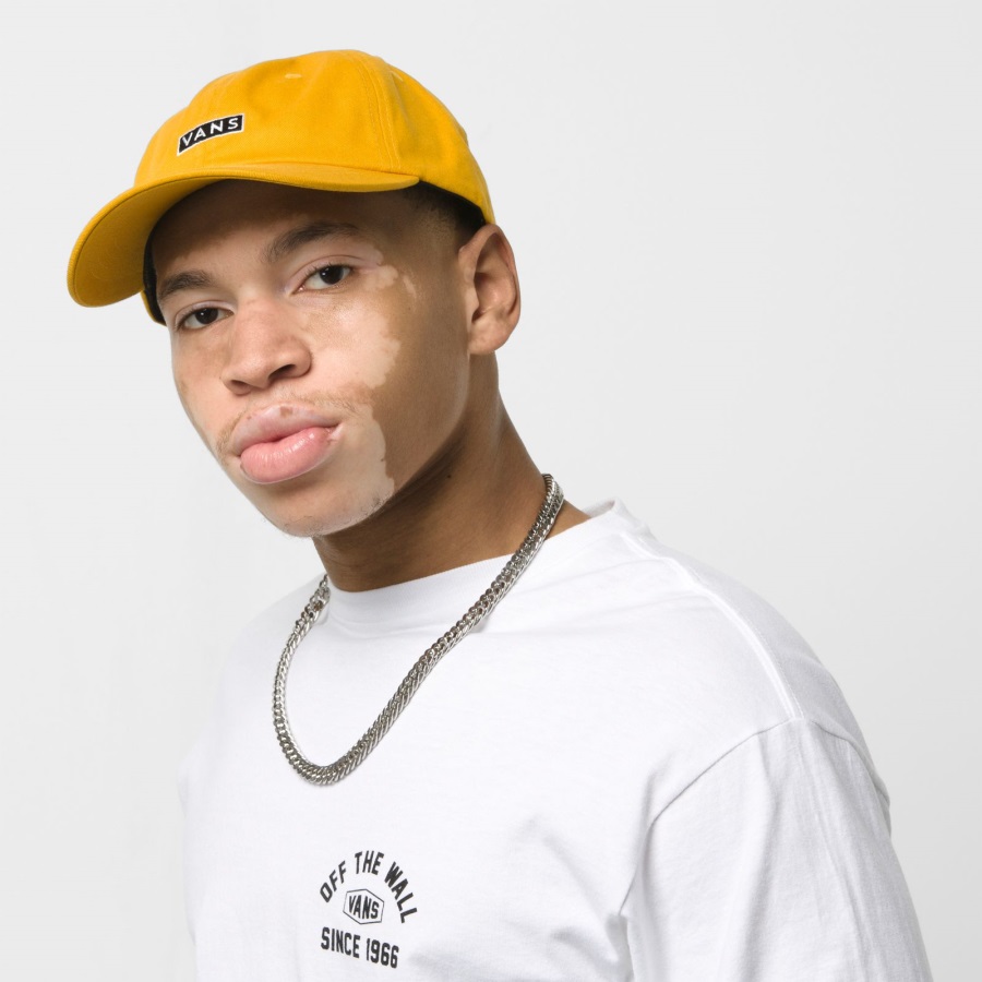 Vans Chapeau Courbé Bill Jockey Jaune Doré