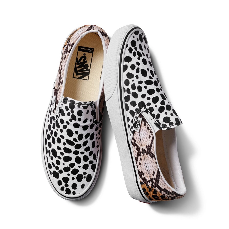 Vans Customs Mélange D'animaux Sans Lacets