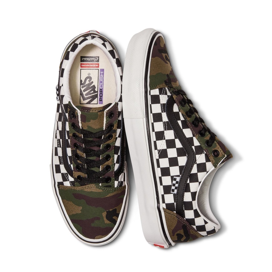 Vans Customs Damier Camo Skate Old Skool