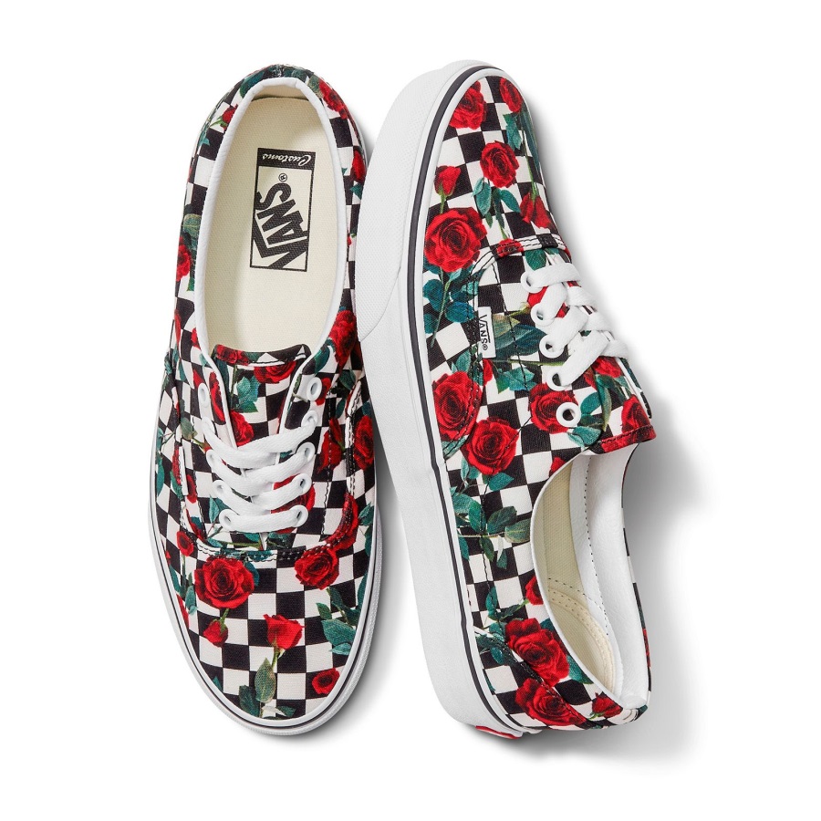 Vans Customs Damier Roses Era