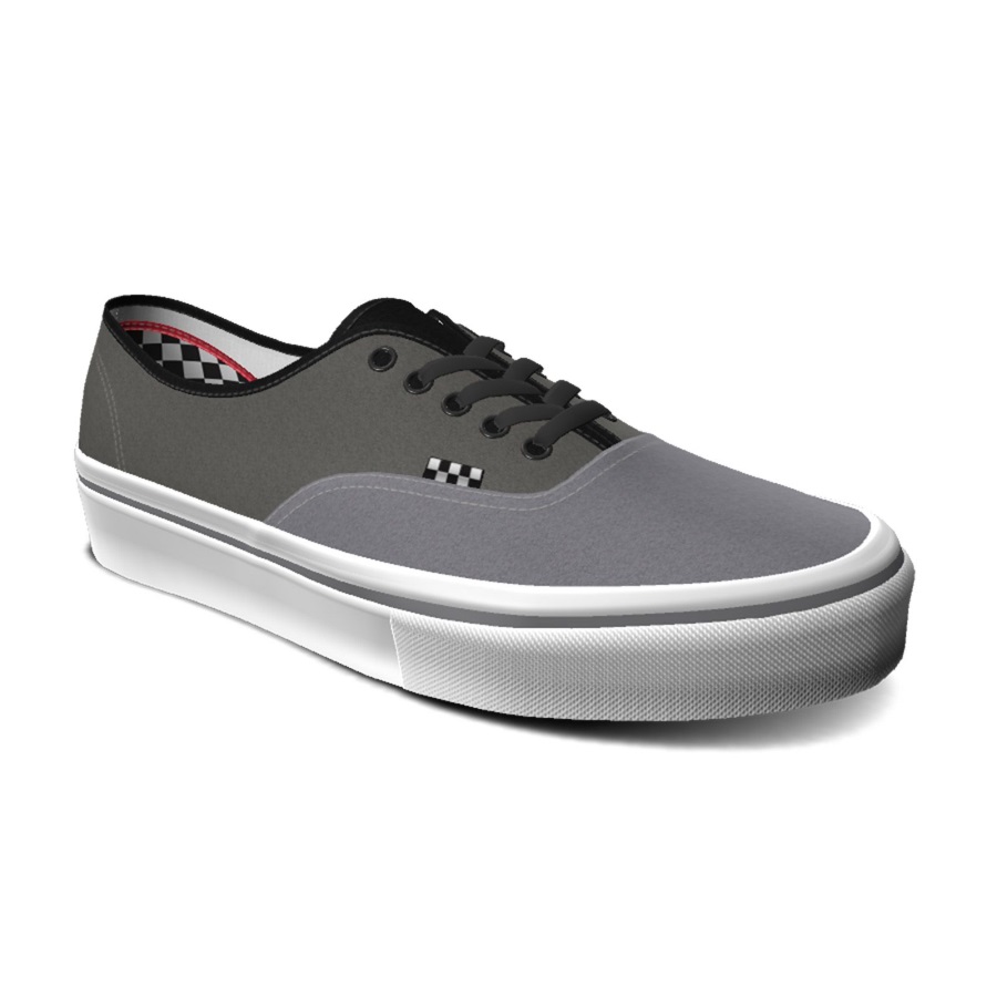 Vans Customs Gris Skate Authentique