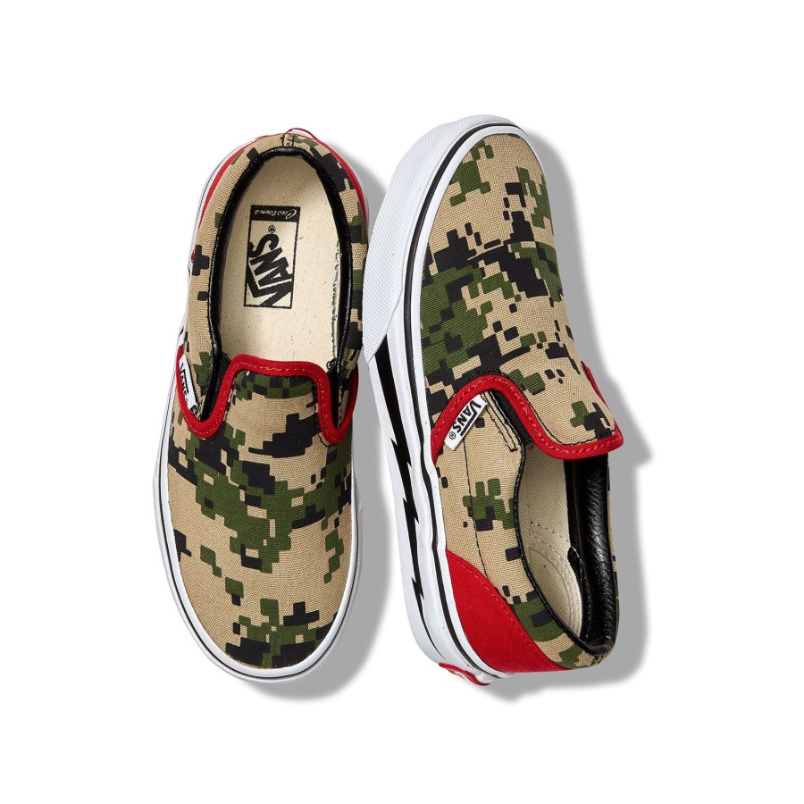 Vans Customs Enfants Digi Camo Slip-on