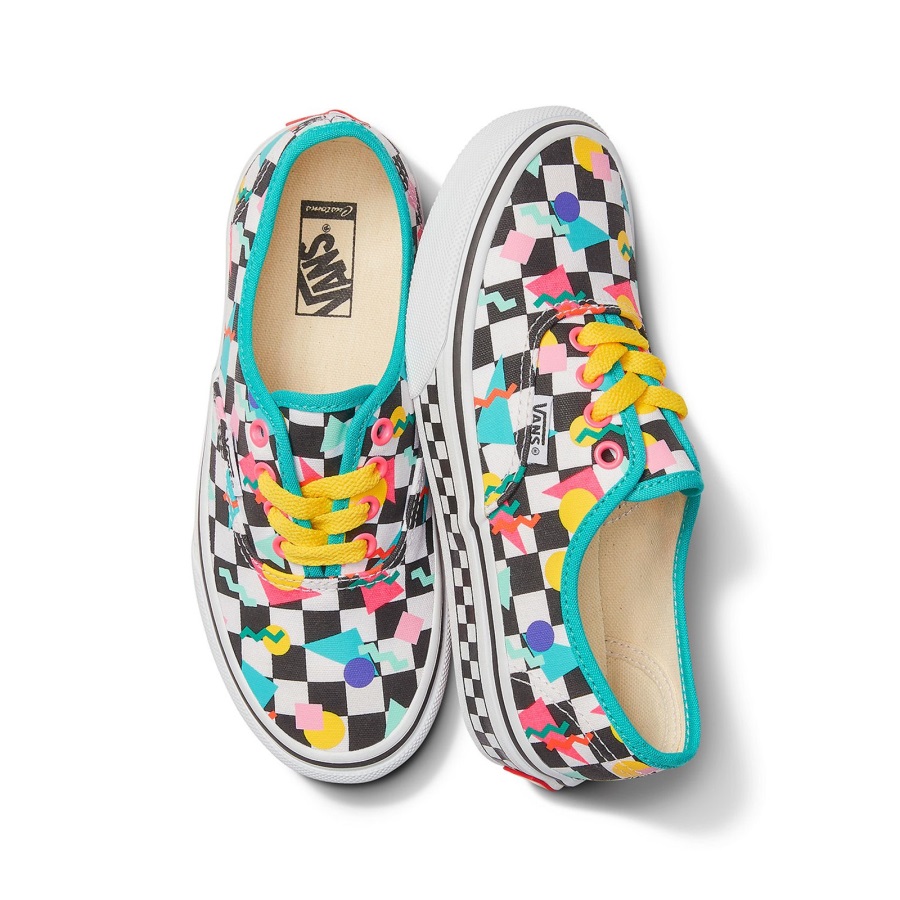 Vans Customs Enfants Géométrique Damier Authentique