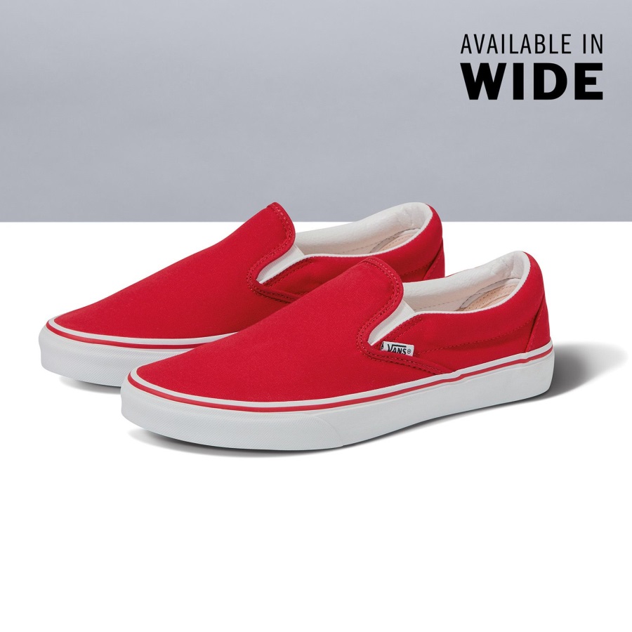 Vans Customs Racing Rouge Slip-on Large