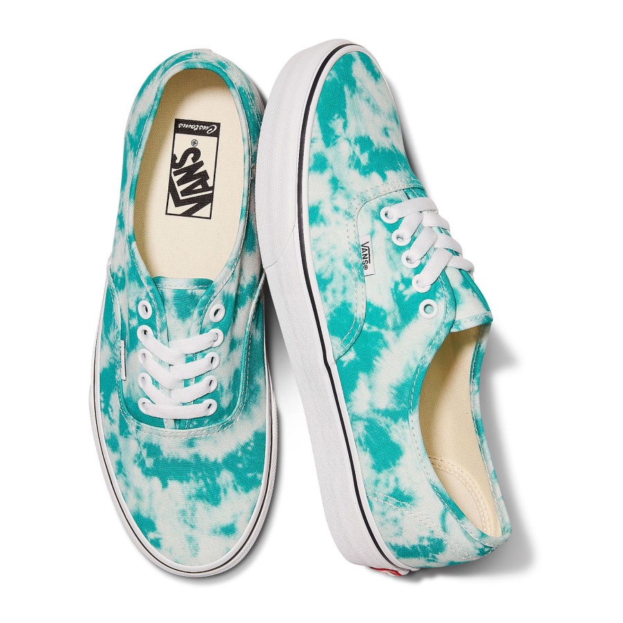 Vans Customs Sarcelle Délavé à L'acide Authentique Large