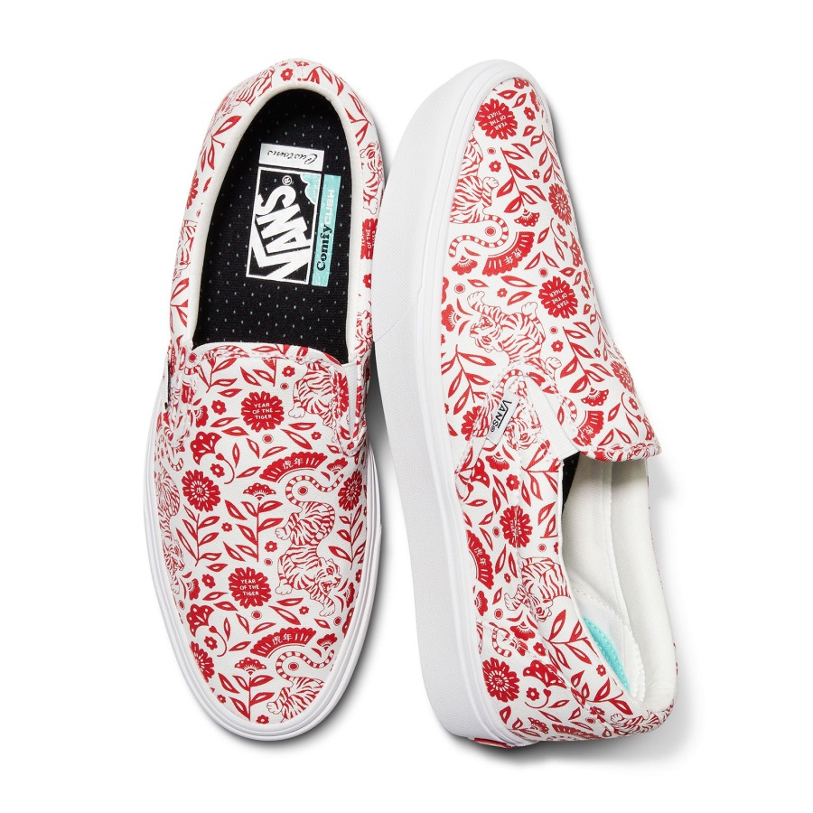 Vans Customs Année Du Tigre Comfycush Slip-on