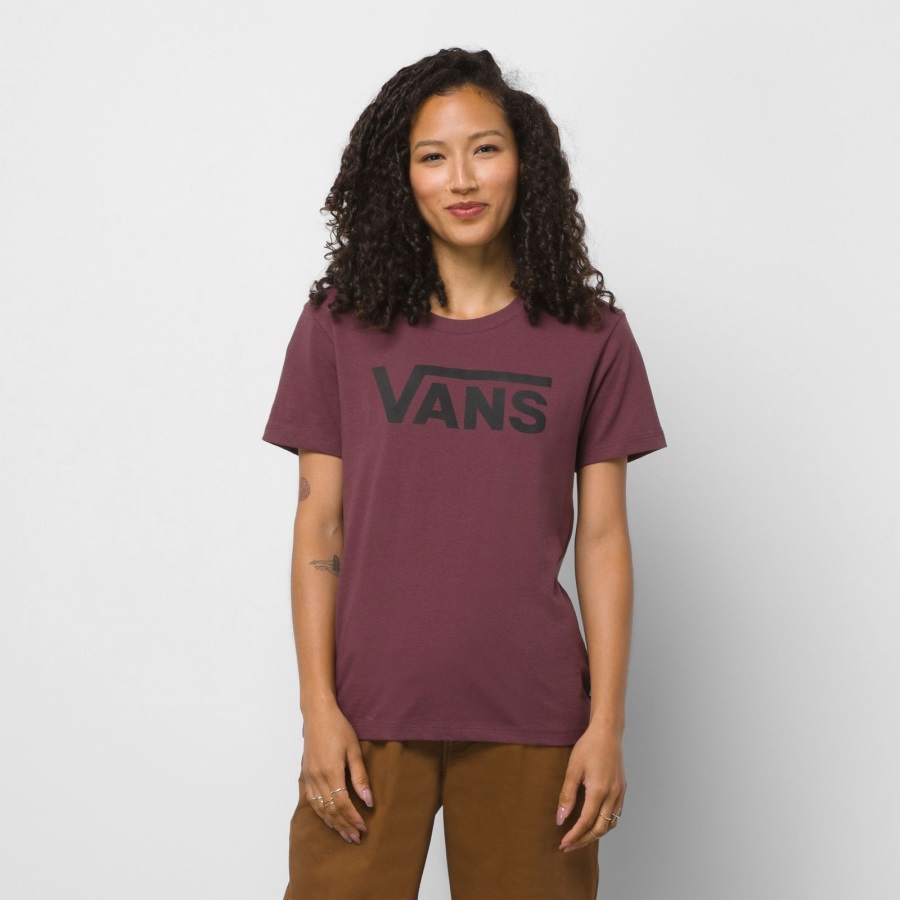 Vans Flying V Crew Tee Catawba Raisin