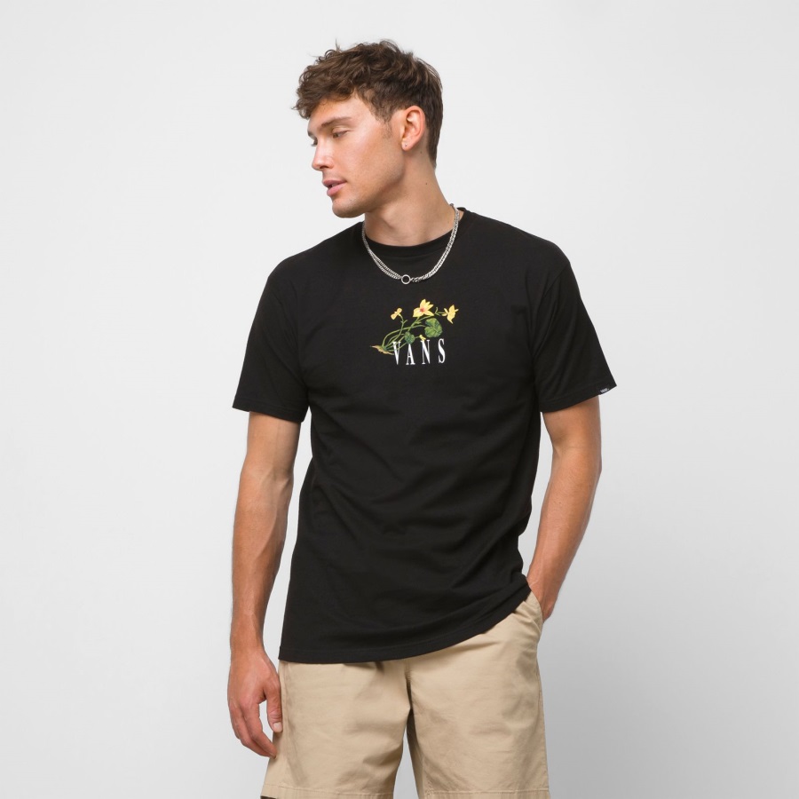 T-shirt Vans Greener Ground Noir