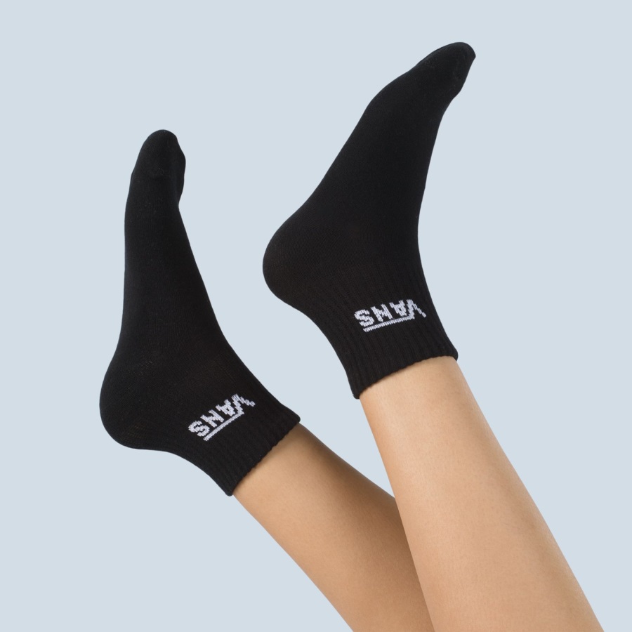 Vans Half Crew Chaussette Taille 6.5-10 Noir