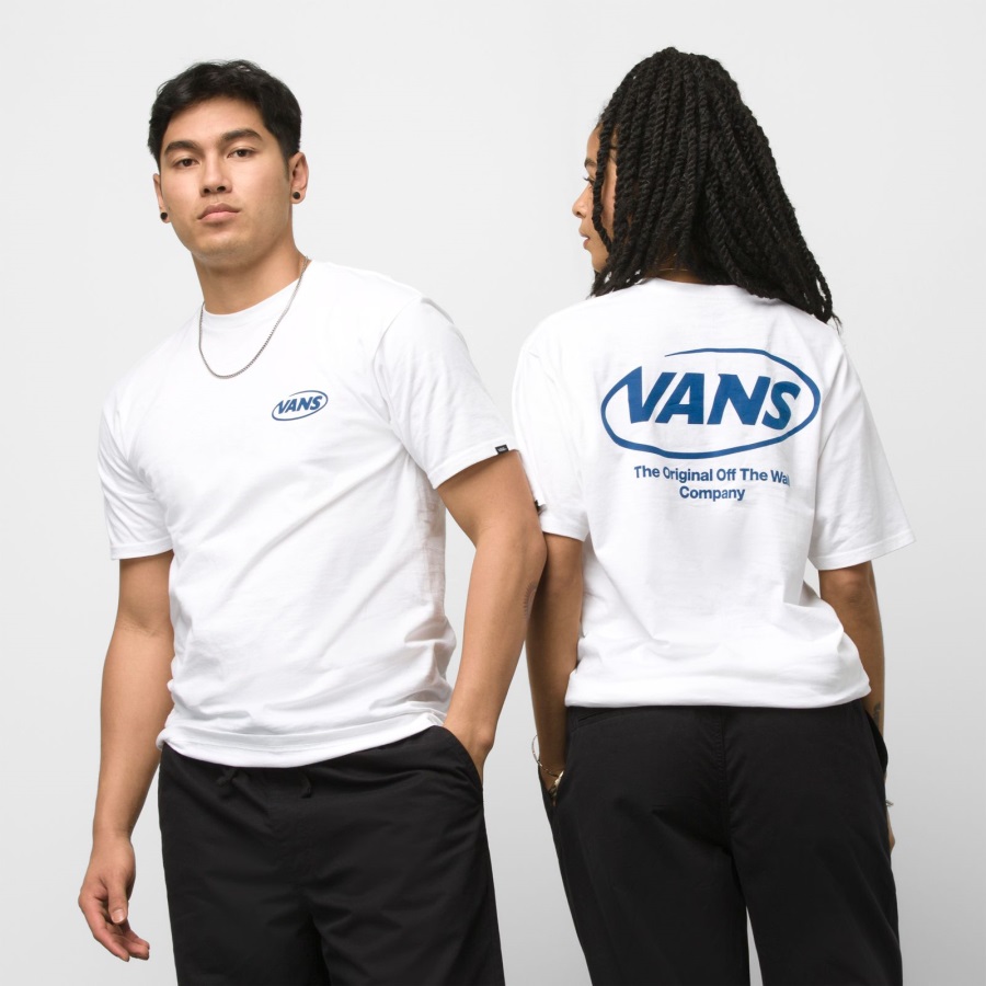 T-shirt Vans Hi Def Commercial Blanc