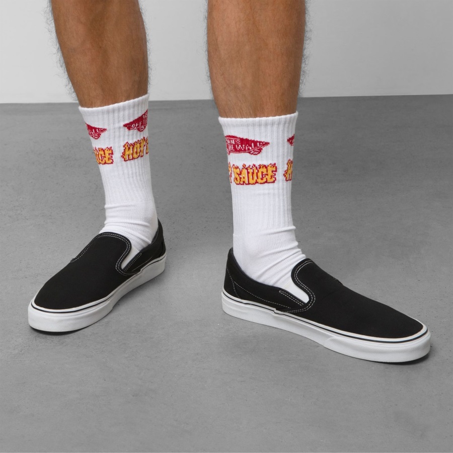 Vans Hot Sauce Crew Chaussette Blanc