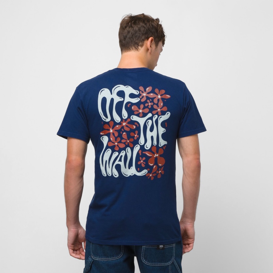 Vans Jazz Floral Vintage T-shirt Dress Blues