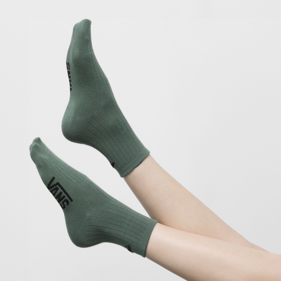 Vans Kickin It Crew Sock 6.5-10 Vert Canard-noir