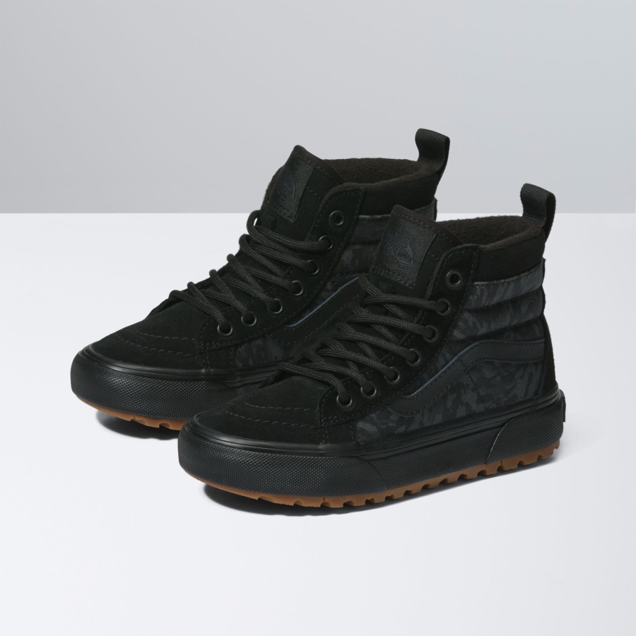 Vans Enfants Camo Sk8-hi Mte Noir