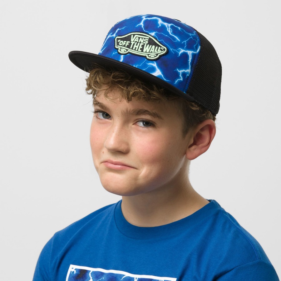 Vans Kids Classic Patch Trucker Plus Chapeau True Bleu-blanc