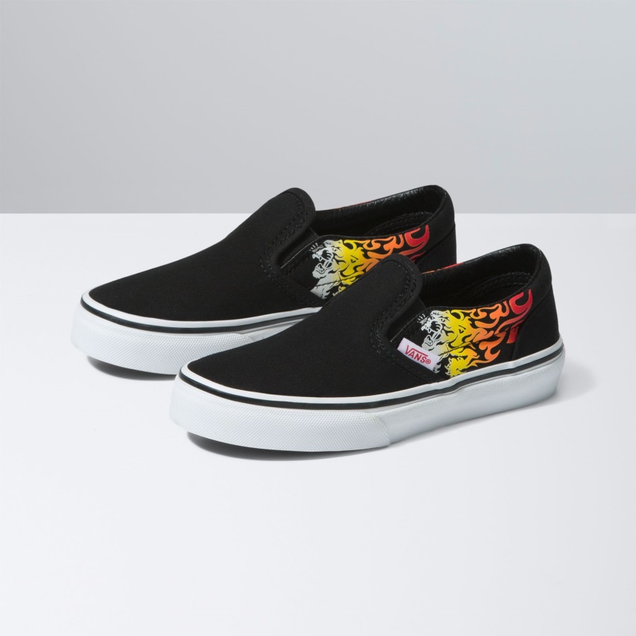 Vans Kids Classic Slip-on Racing Rouge-noir