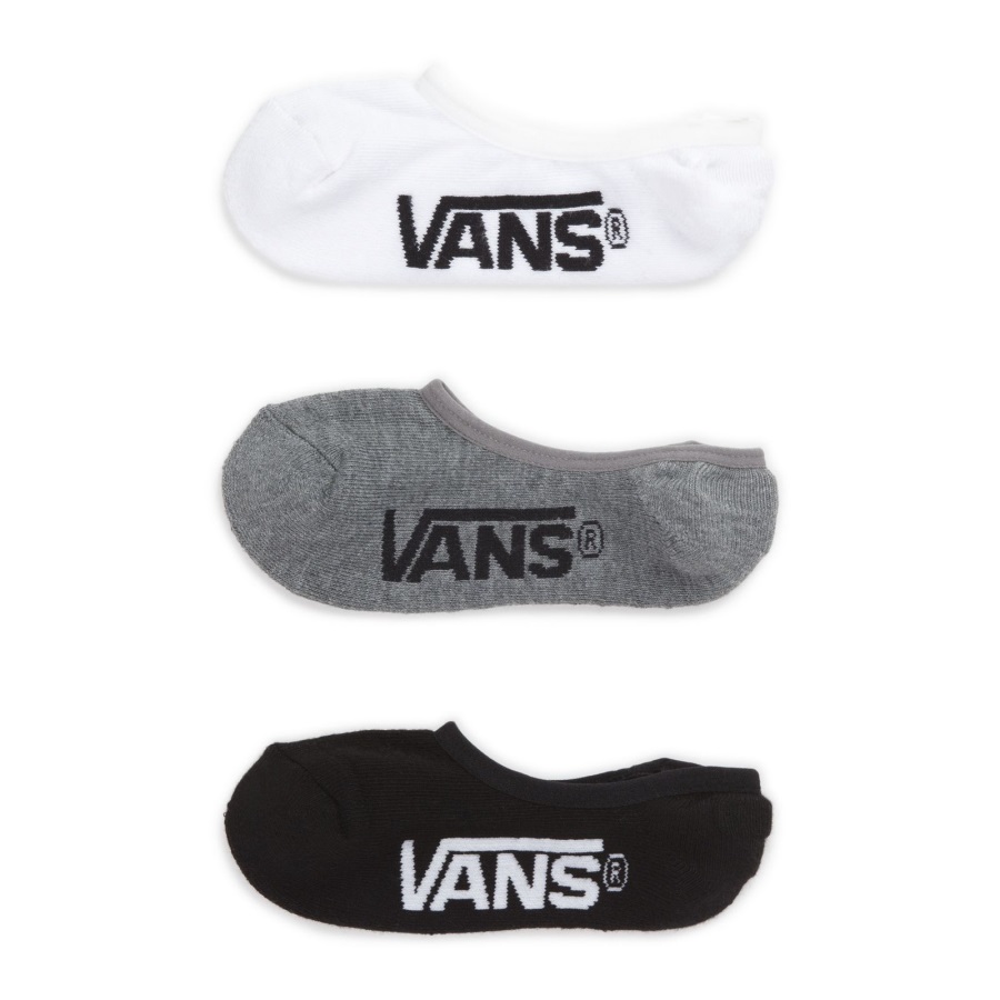 Vans Kids Classic Super No Show Sock 3 Pack Size 1-6 Asst