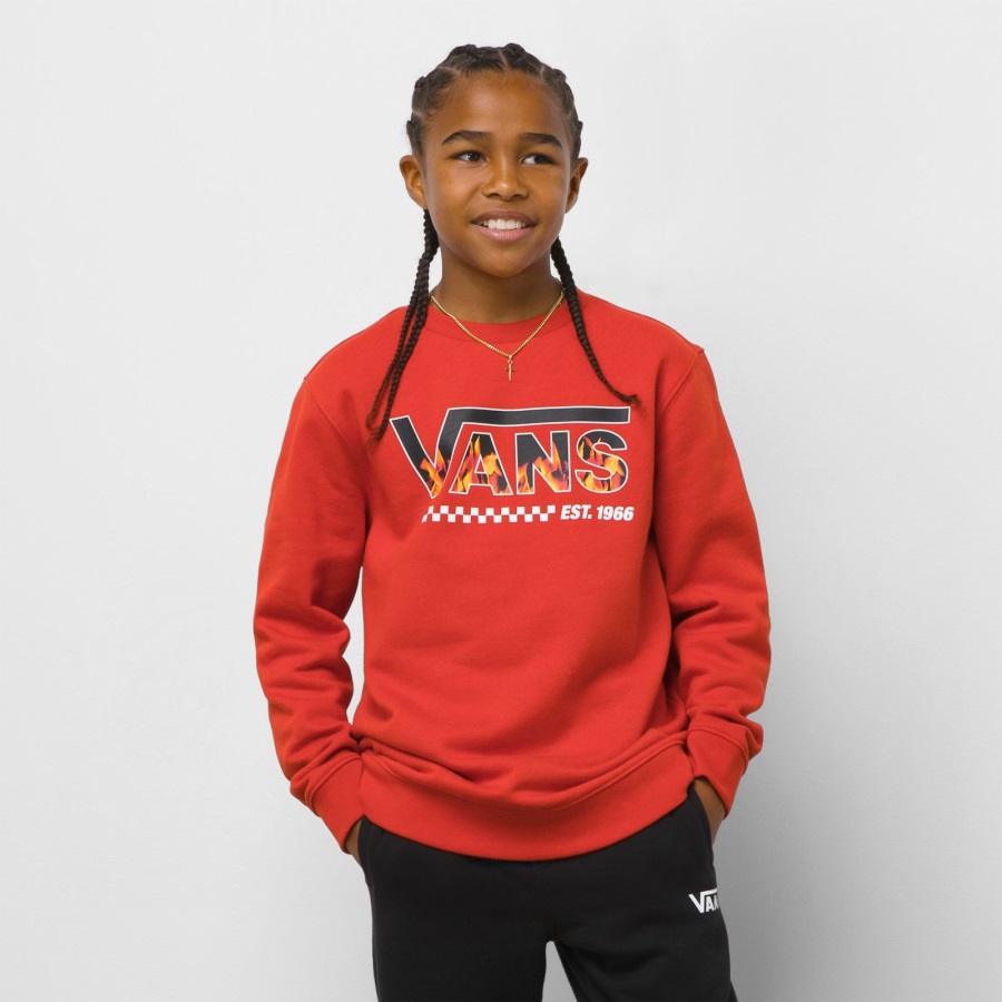 Vans Kids Digi Flame Pull équipage Lave En Fusion