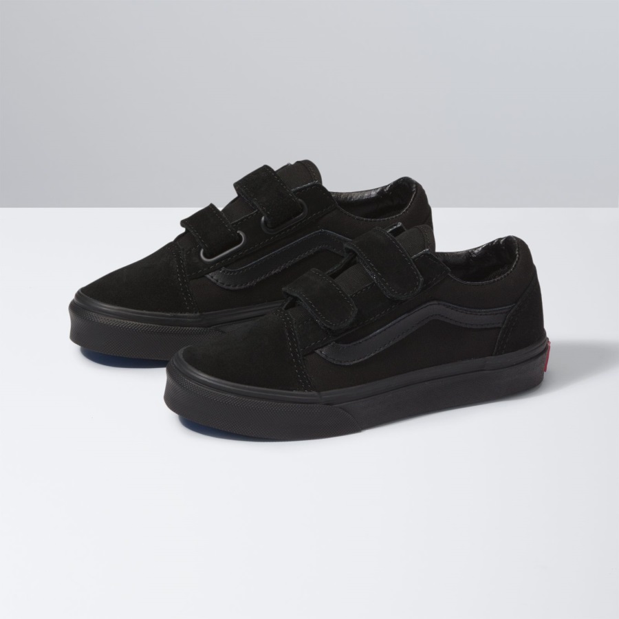 Vans Enfants Old Skool V Noir-noir