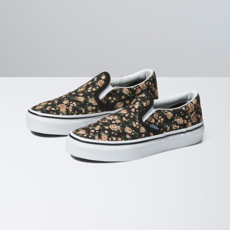 Vans Kids Rose Dream Classique Slip-on Noir-blanc