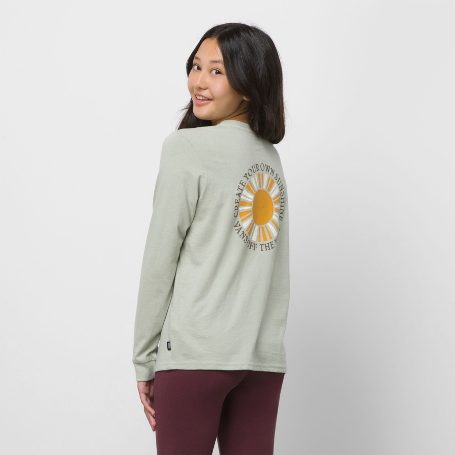Vans Kids Shiner Long Sleeve Bff Tee Desert Sage