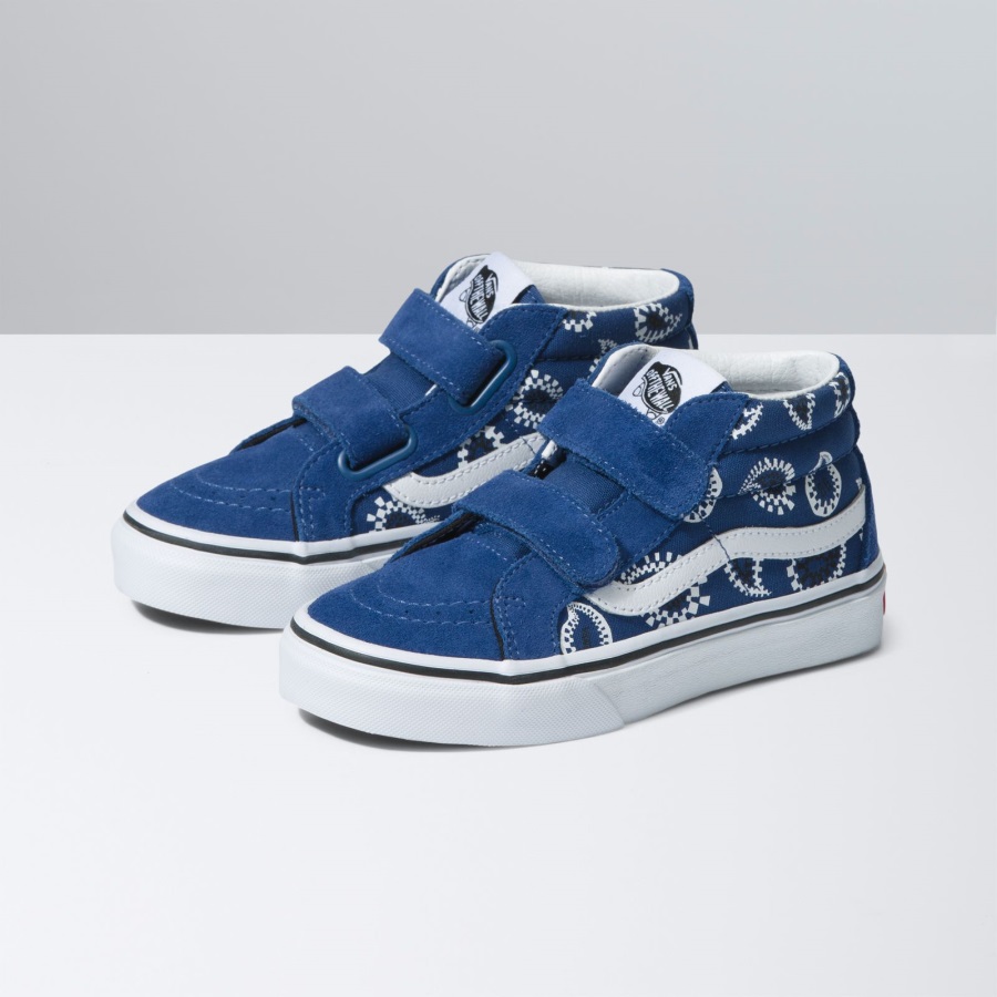 Vans Enfants Sk8-mid Reissue V Check Paisley Marine