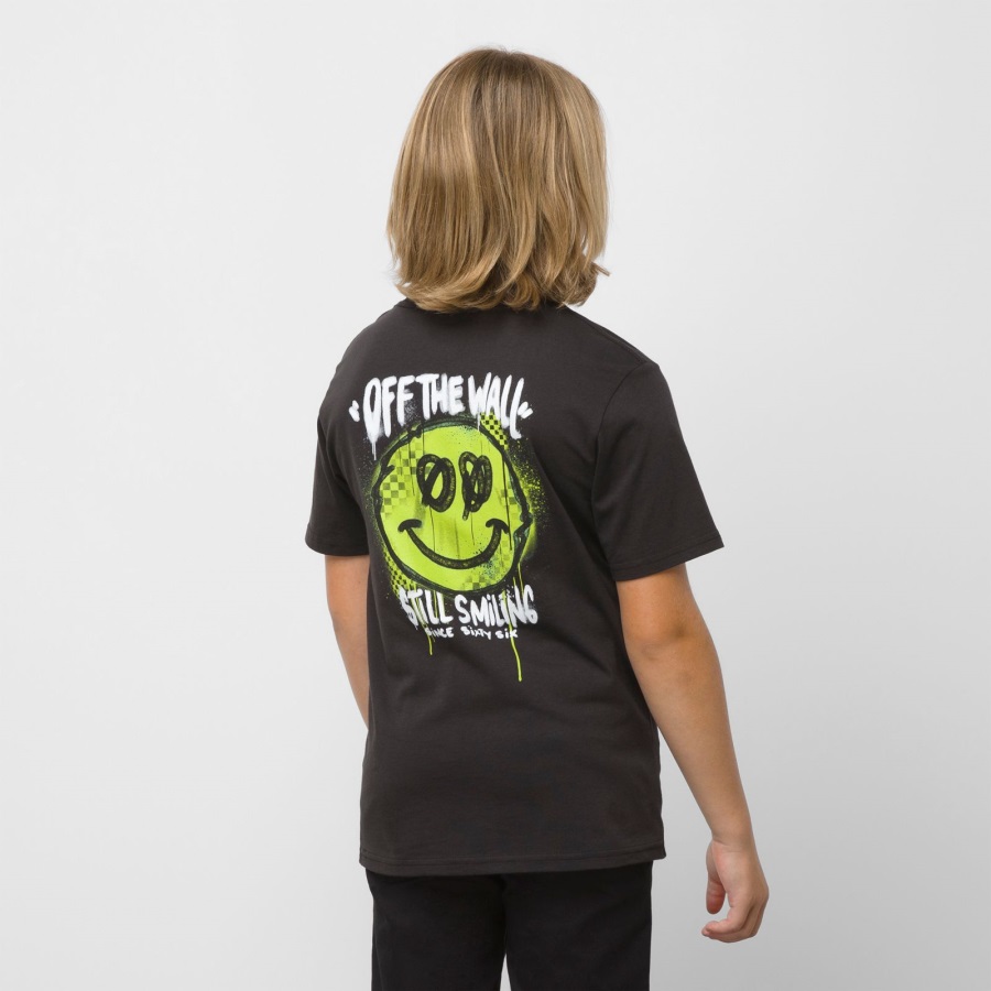 Vans Kids Still Smiling Ss T-shirt Noir