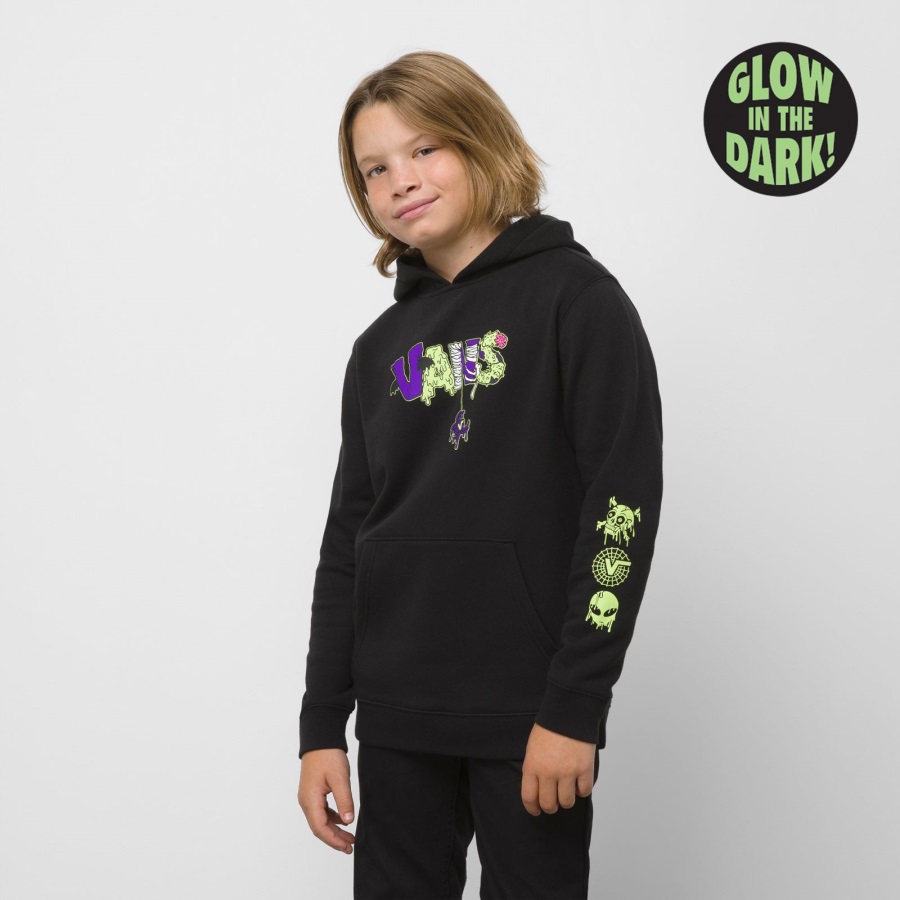 Vans Enfants Trippy Drip Sweat à Capuche Noir