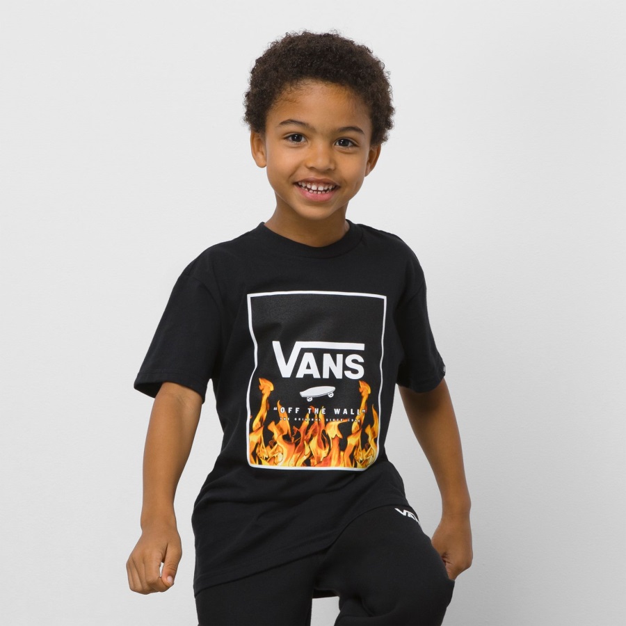 Vans T-shirt Little Kids By Print Box Noir-noir-blanc