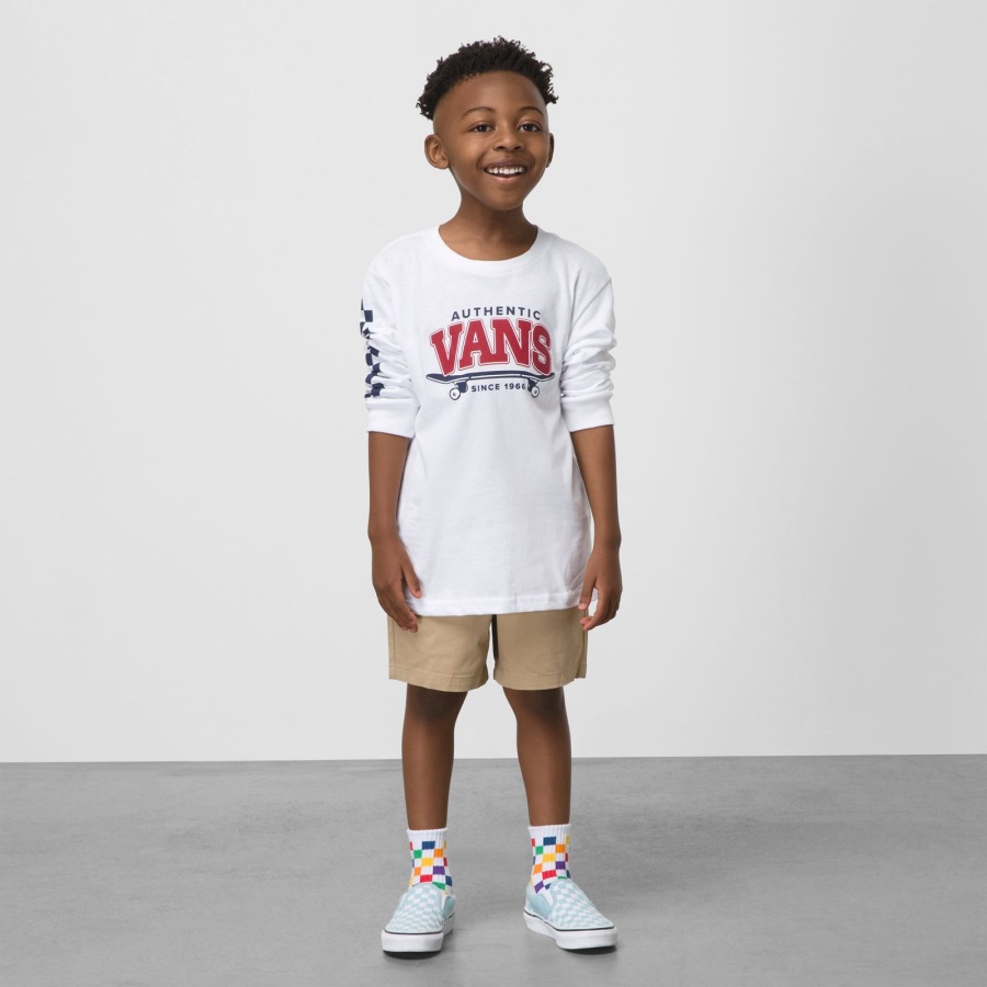 Vans Short Taille élastique Gamme Petits Enfants Kaki