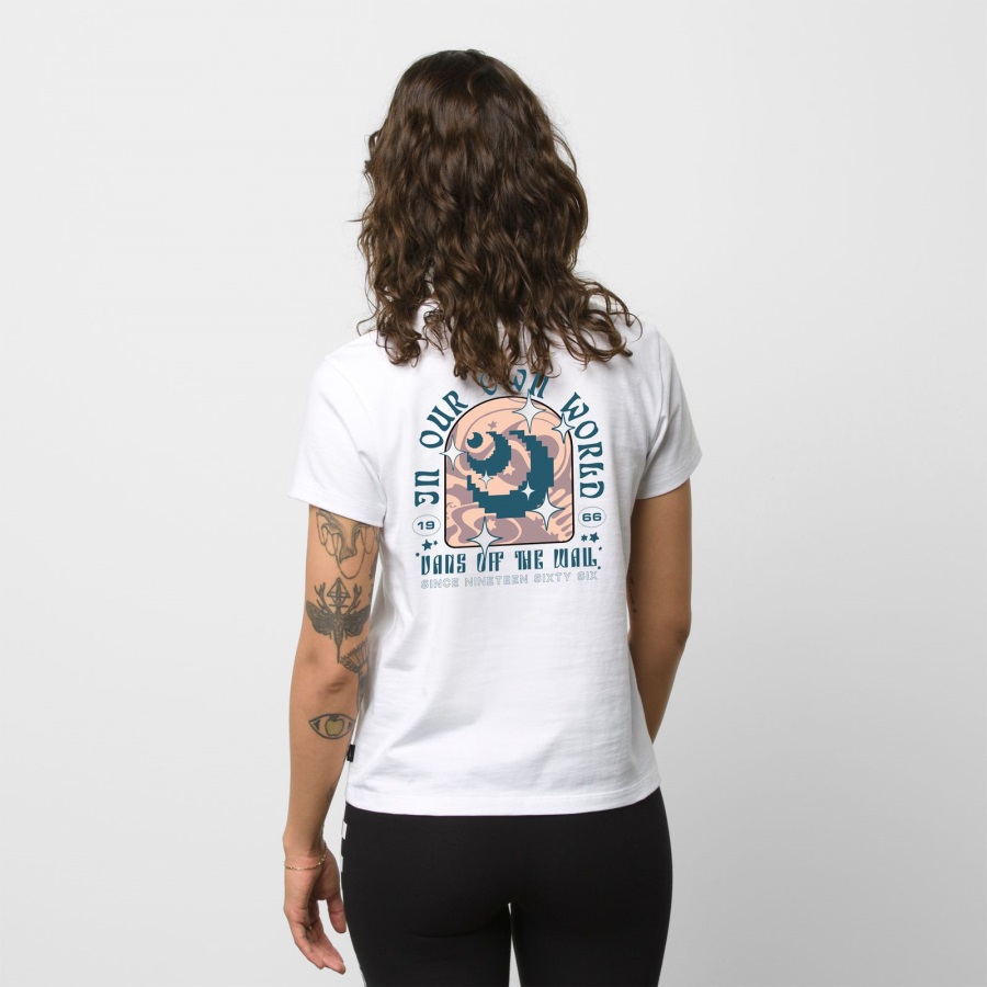 Vans Moon Dust Crew Tee Blanc